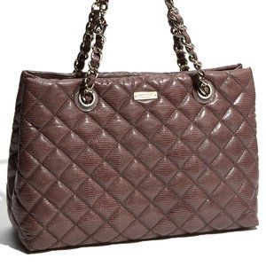 Kate Spade Maryanne Brown Quilted Shoulder Bag W/DUST BAG
